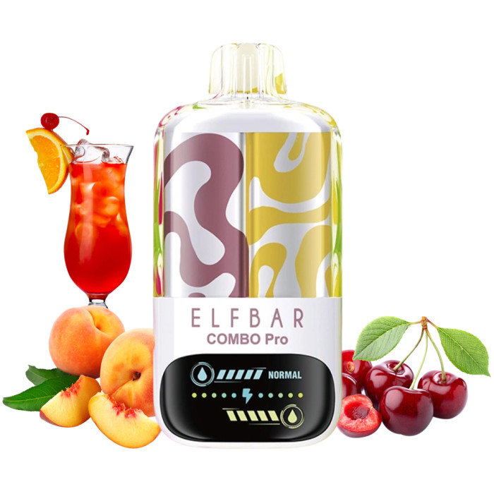 Ельф Бар Соmbо Рrо 30000 Вишня + Персик Лимонад