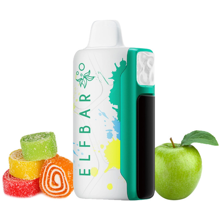 Ельф Бар Sоur Kіng 30000 Пахкі Яблуко Цукерки