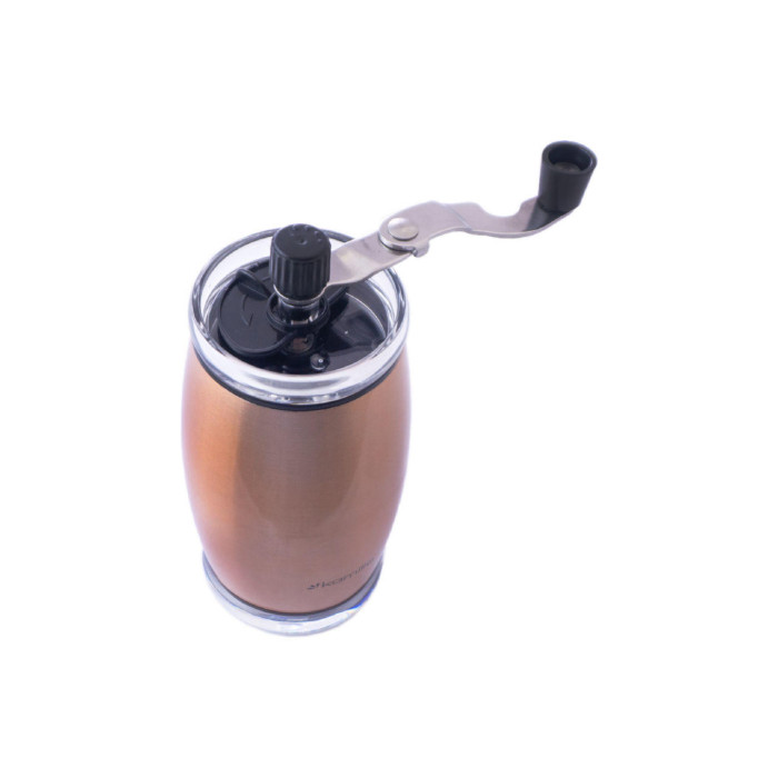 Кофемолка ручна Kamille - 160 мм нержавіюча мідь (7029C)