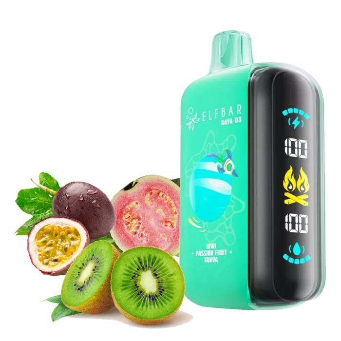 Elf Bar Raya D3 25000 Ківі Гуава Маракуя 5%