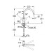 Змішувач для кухні Grohe BauLoop 31368000 Змішувач для кухні Grohe BauLoop 31368000