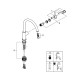Змішувач для кухні Grohe BauClassic 31234001 Змішувач для кухні Grohe BauClassic 31234001