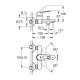 Змішувач для ванни Grohe BauLoop 23603000 Змішувач для ванни Grohe BauLoop 23603000